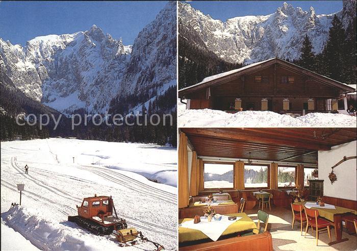 BERCHTESGADEN Bayern Berggasthof Cafe Scharitzkehlalm mit Hohem Goell Gaststube