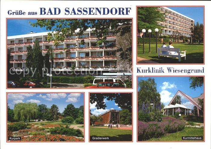 Bad Sassendorf Kurklinik Wiesengrund Kurpark Gradierwerk Kurmittelhaus