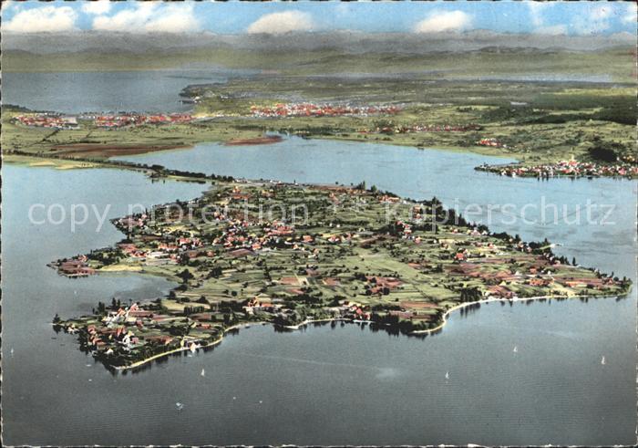 Insel Reichenau Fliegeraufnahme