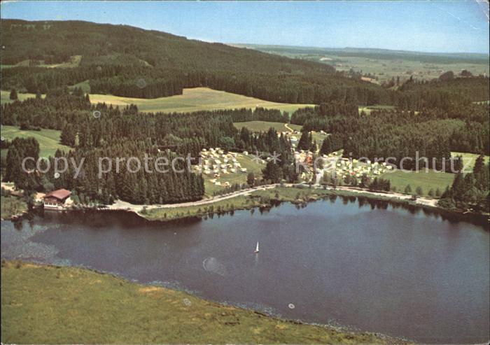 Aitrang Campingplatz Elbsee Fliegeraufnahme