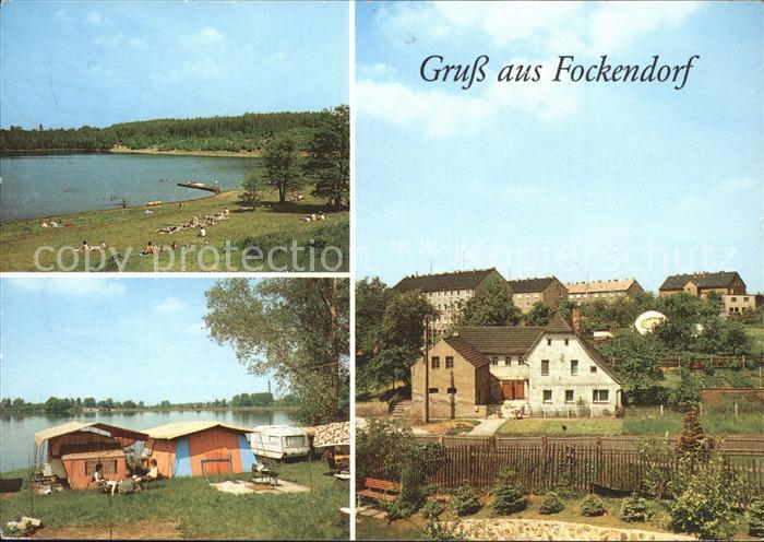Fockendorf Altenburg See Campingplatz Ortsblick
