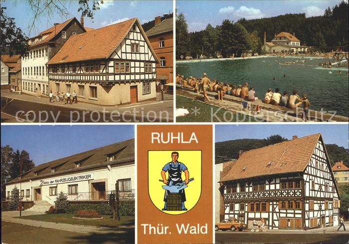 Ruhla Carl Gareis Str Waldbad Haus der Fahrzeugelektriker Heimatmuseum
