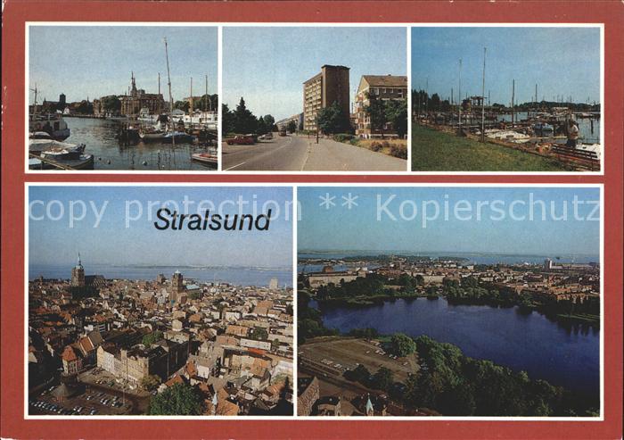 Stralsund Mecklenburg Vorpommern Hafen Heinrich Henie Ring Seglerhafen Totalansi