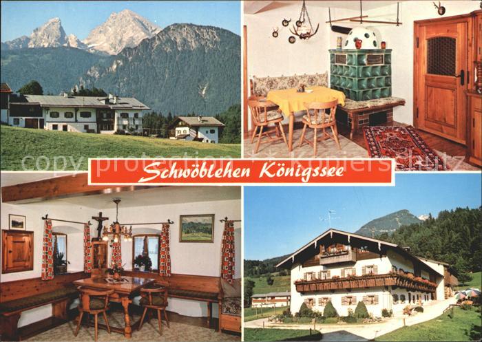Koenigssee Schwoeblehen Koenigssee Gaststube Kachelofen