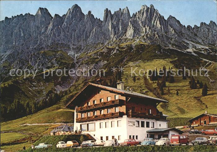 Muehlbach Hochkoenig Arthurhaus Mitterbergalpe mit Manndlwand