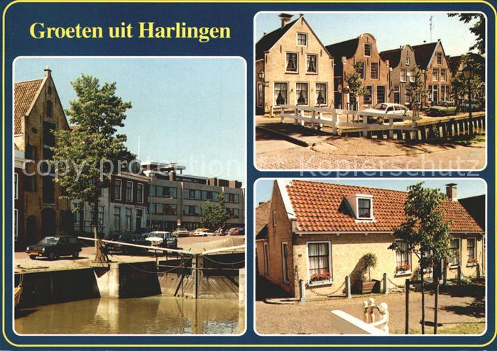 Harlingen Friesland Schleuse Dorfmotive