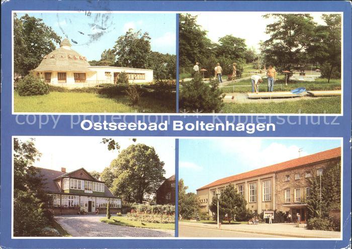 Boltenhagen Ostseebad HO Gaststaette Pavillon Minigolfanlage Haus am Meer FDGB H