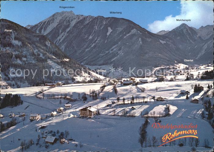 Rohrmoos Schladming mit Krügerzinken Mitterberg und Melcher