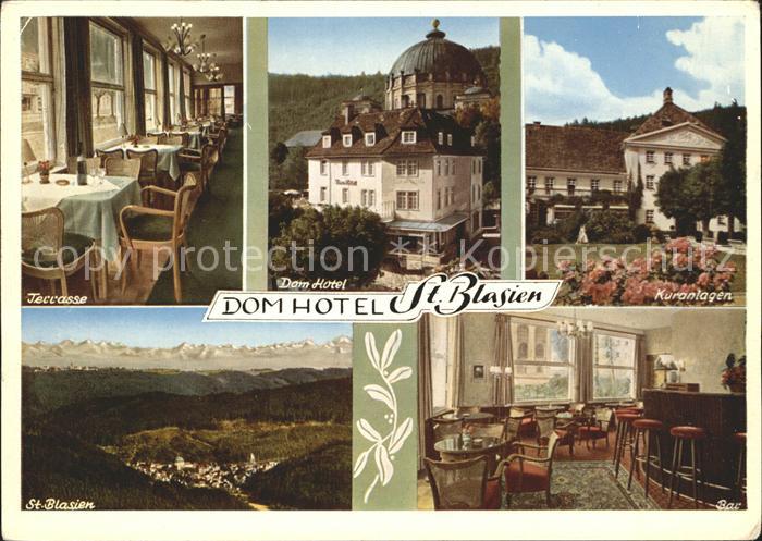 St Blasien Dom Hotel Terrasse Kuranlagen Bar