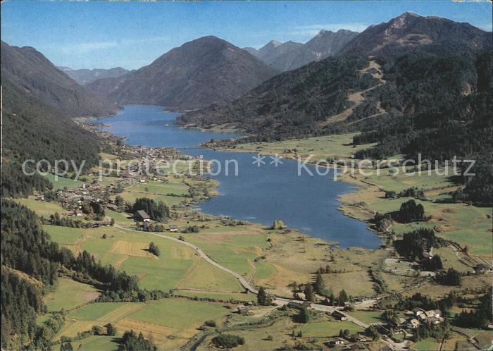Weissensee Kaernten Fliegeraufnahme