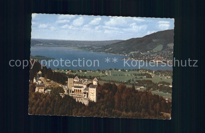 Tegernsee Bayern Schloss Ringberg Fliegeraufnahme