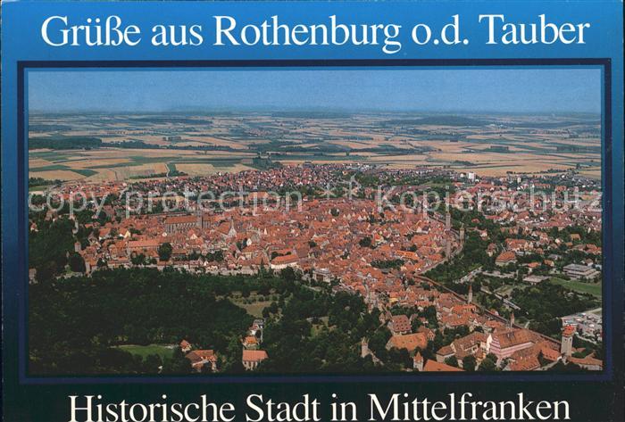 Rothenburg Tauber Fliegeraufnahme