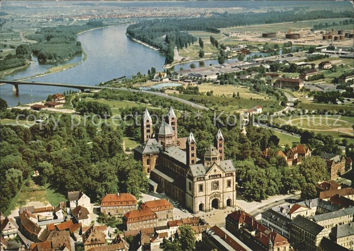 Speyer Rhein Dom Fliegeraufnahme