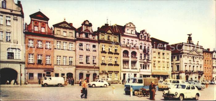 Poznan Posen Zabytkowe kamieniczki na Starym Rynku