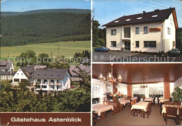 Kuestelberg Cafe Pension Astenblick Gastraum