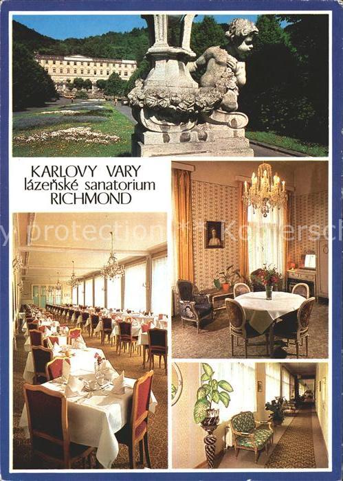 Karlovy Vary Lazenske Sanatorium Richmond Speisesaal Flur