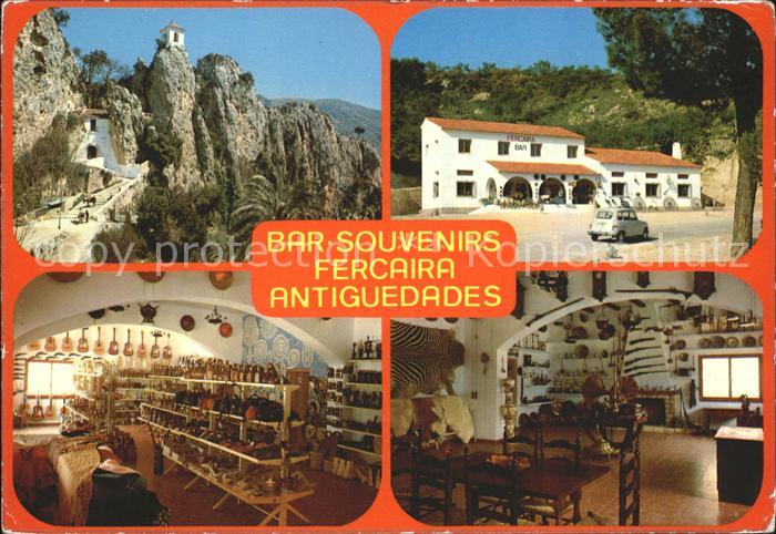 Alicante Bar Souvenirs Fercaira Antiguedades Castell de Guadalest