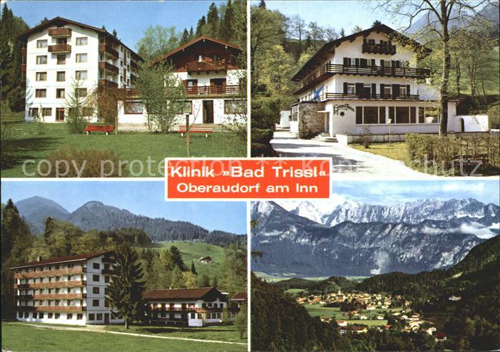 Oberaudorf Klinik Bad Trissl mit Kaisergebirge