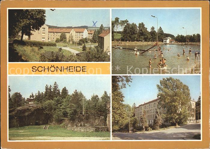 Schoenheide Erzgebirge Neubaugebiet Freibad Fuchssteinpark Polytech Oberschule