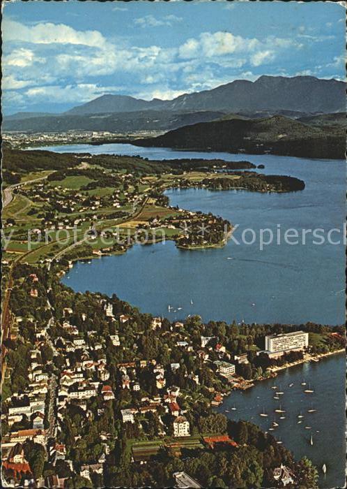 Poertschach Woerthersee Fliegeraufnahme