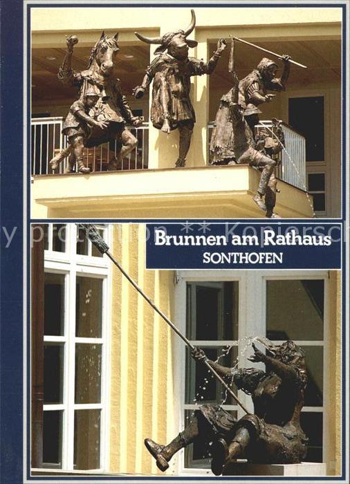 Sonthofen Oberallgaeu Egga Spielgruppe Brunnen Rathaus