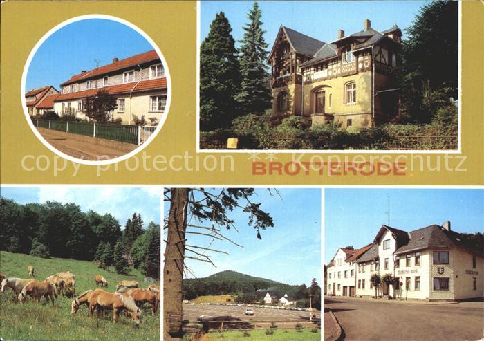 Brotterode Gaststaette Deutsches Haus Haflinger Siedlerstrasse