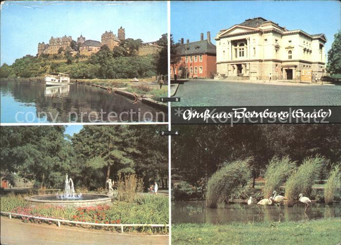 Bernburg Saale Schloss Marx Engels Platz Carl Maria von Weber Theater Tiergarten