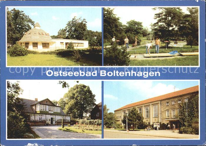 Boltenhagen Ostseebad HO Gaststaette Pavillon Minigolfanlage Haus Meer