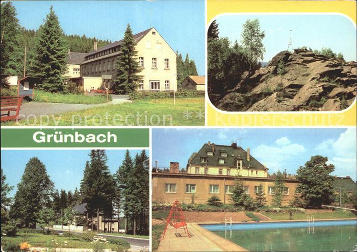 Gruenbach Vogtland Erholungsheim Louis Mueller Wendelstein Ehrenmal Ferienheim G