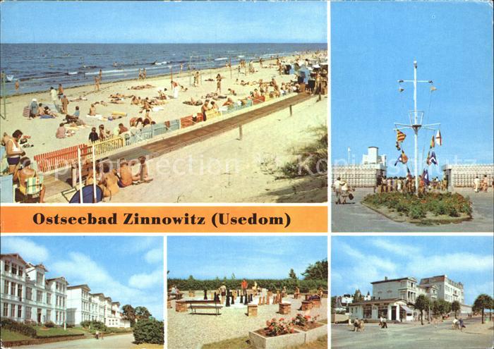 Zinnowitz Ostseebad Usedom Strand Karl Marx Strasse Glueck auf