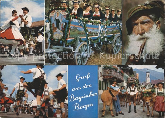 Schuhplattler Trachten Toelzer Truhenwagen Bergbauer Almabtrieb Bad Wiessee