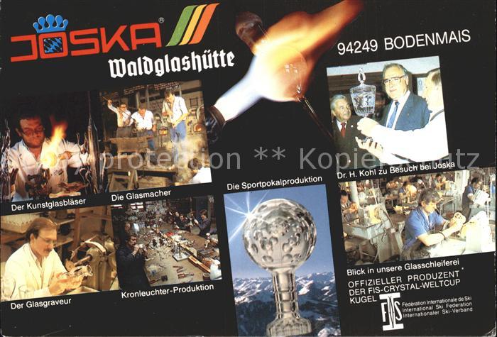 Bodenmais Joska Waldglashuette Glasmacher Kunstglasblaeser Helmut Kohl