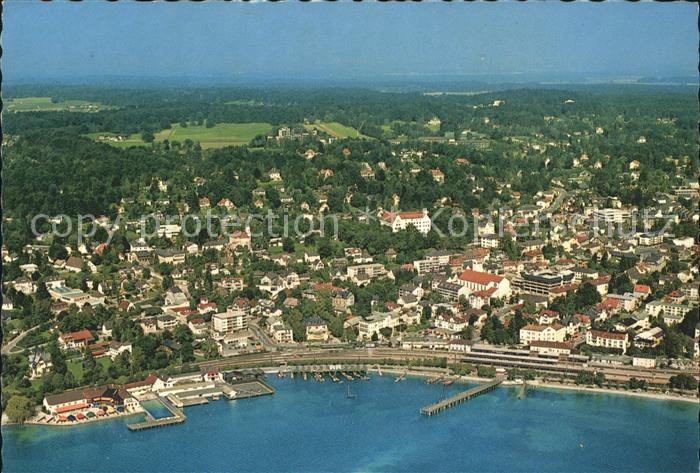 Starnberg Starnbergersee Bayern Fliegeraufnahme