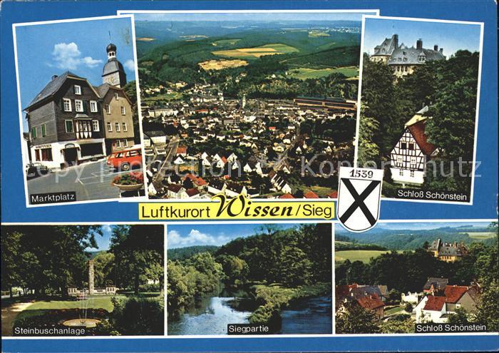 Wissen Sieg Marktplatz Schloss Schoenstein Steinbuschanlage