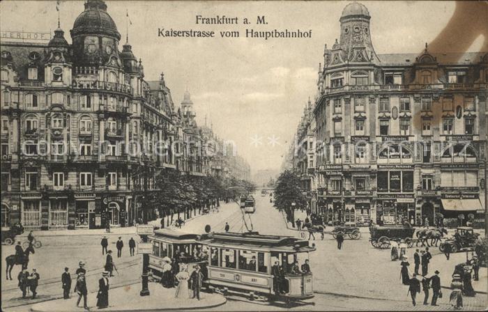Strassenbahn Frankfurt am Main Kaiserstrasse Hauptbahnhof