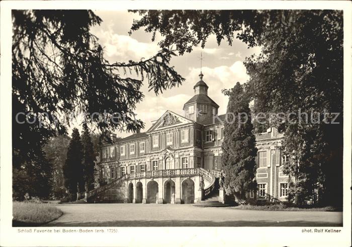 Foto Kellner Rolf Nr. 7193 Schloss Favorite Baden-Baden
