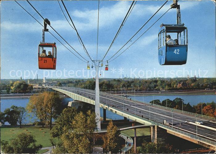 Seilbahn Koeln am Rhein Zoobruecke