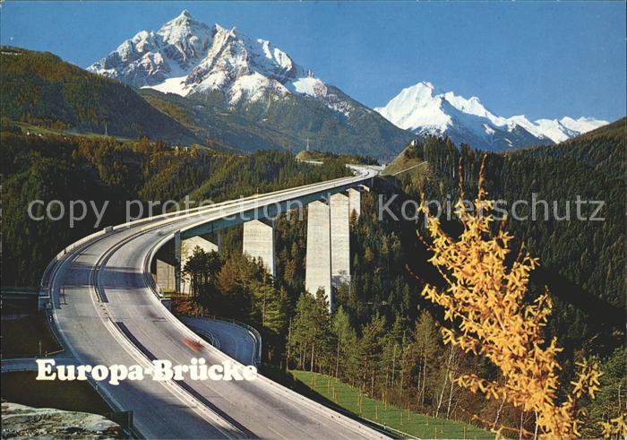 Autobahn Brennerautobahn Europabruecke