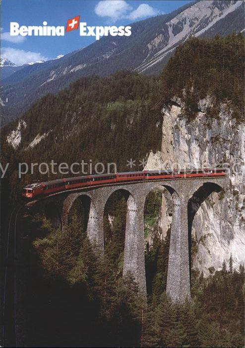 Bergbahn Bernina-Express Landwasser-Viadukt Filisur