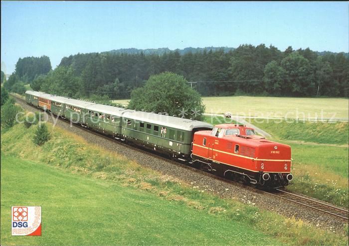 Eisenbahn Diesel-Lokomotive V 80-002 Sonderzug Oberpfalz Roeckenricht