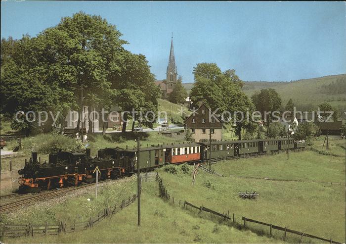Eisenbahn Loks 99586 und 99574 Radebeuler Traditionszug Hammerunterwiesenthal