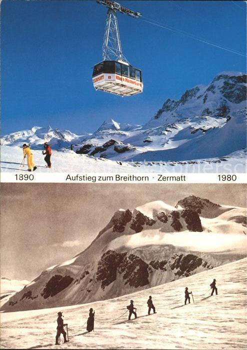 Seilbahn Klein-Matterhorn Wanderung Breithorn Zermatt