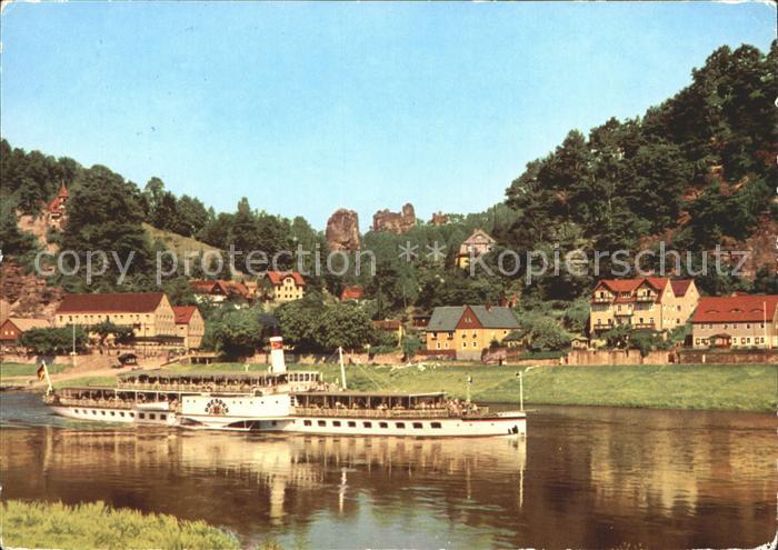 Dampfer Seitenrad Dresden Rathen Talwaechter Lokomotive Lamm