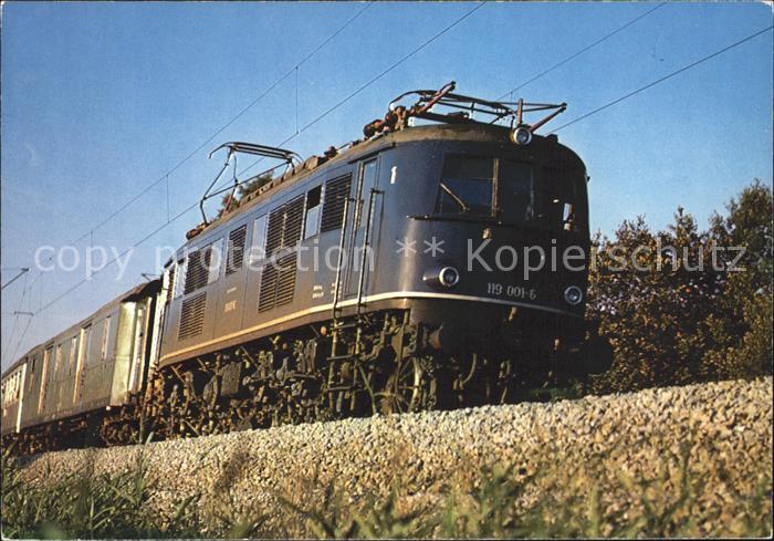 Eisenbahn Elektro-Schnellzuglokomotive 119 001-6 Otting-Weilheim