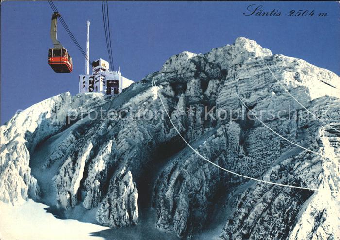 Seilbahn Saentis Bergstation Fernsehsender