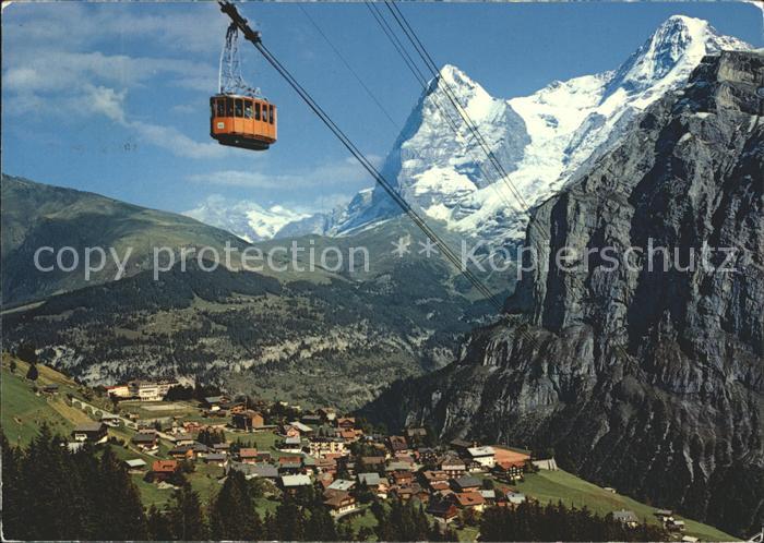 Seilbahn Schilthorn Muerren Eiger Moench