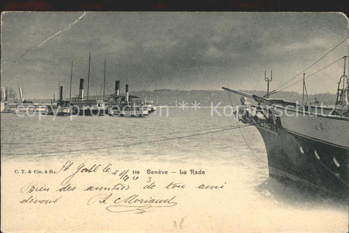 Dampfer Binnenschifffahrt Geneve La Rade