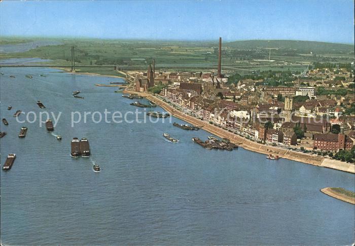 Emmerich Rhein Fliegeraufnahme Rheinpartie