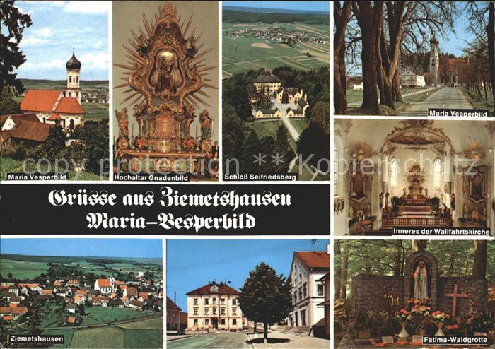 Ziemetshausen Maria Vesperbild Waldgrotte Wallfahrtskirche