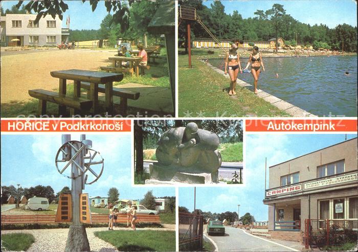 Tschechische Republik Podkrkonosi Camping Schwimmbad